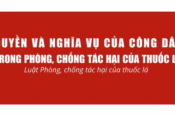 Infographic: Quyền và nghĩa vụ của công dân trong phòng, chống tác hại thuốc lá