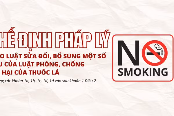Infographic: Chế định pháp lý bổ sung của Luật phòng, chống tác hại thuốc lá