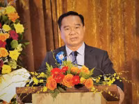 Ông Nguyễn Văn Được, Ủy viên Trung ương Đảng, Phó Bí thư Thành ủy, Chủ tịch UBND TPHCM, phát biểu tại buổi lễ. 