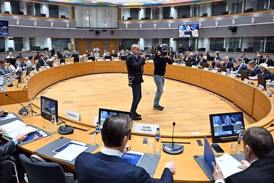 Các Bộ trưởng Quốc phòng EU họp tại Brussels, Bỉ, ngày 28/9/2026.