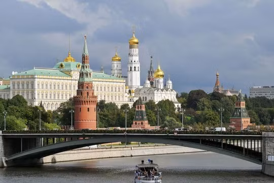 Điện Kremlin ở Moscow, Nga.