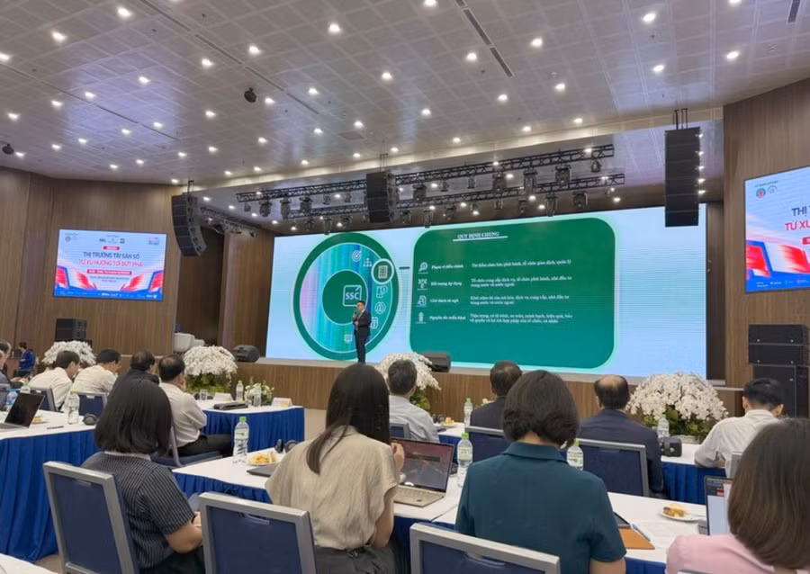 Diễn đàn “Thị trường tài sản số - từ xu hướng tới bứt phá” được phối hợp tổ chức bởi Trung tâm Đổi mới sáng tạo Quốc gia, Ủy ban Chứng khoán Nhà nước, Hiệp hội Blockchain và Tài sản số Việt Nam. 