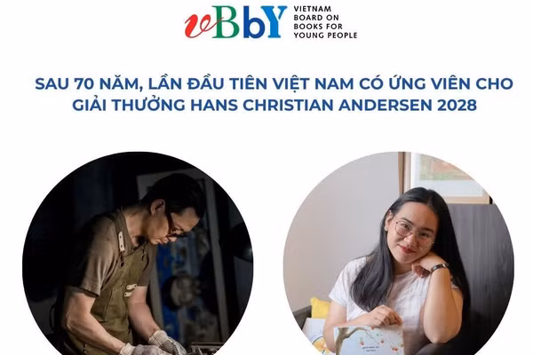 Hai ứng viên Việt Nam trên website giải thưởng văn học thiếu nhi danh giá Hans Christian Andersen.