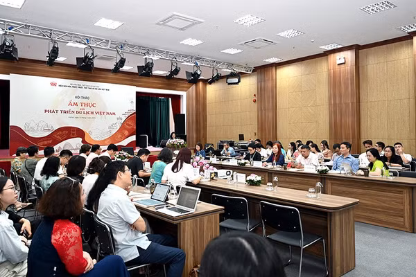 Hội thảo thu hút đông đảo các nhà quản lý, chuyên gia, doanh nghiệp trong lĩnh vực ẩm thực du lịch - Ảnh: TITC.