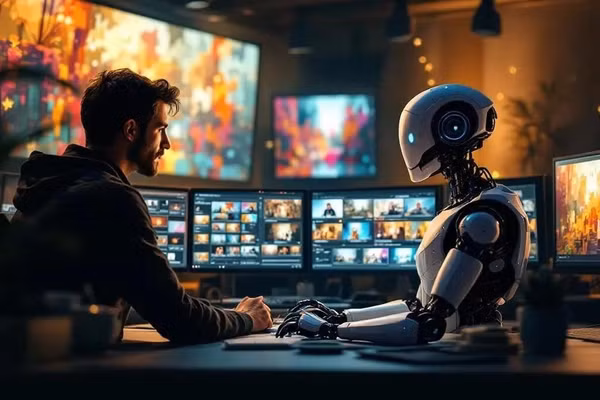 AI có thể hỗ trợ làm phim, nhưng lựa chọn và quyết định sáng tạo vẫn thuộc về con người - Ảnh minh họa.