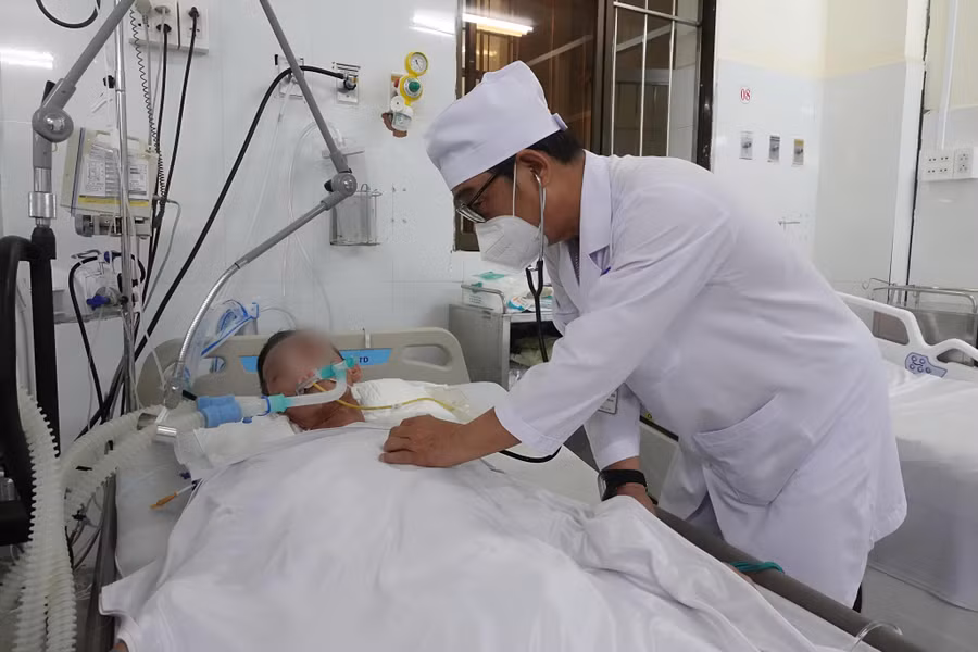 Một trường hợp đang nằm điều trị tại bệnh viện.