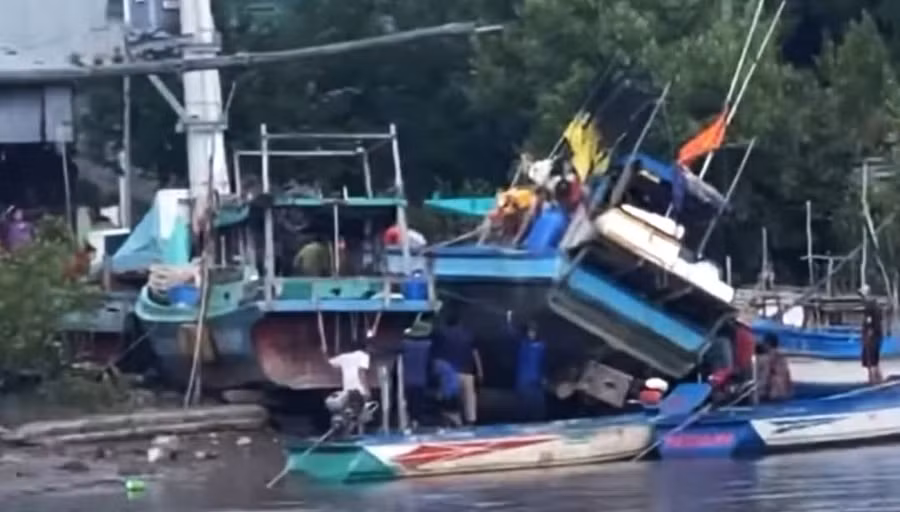 Hiện trường vụ tai nạn.