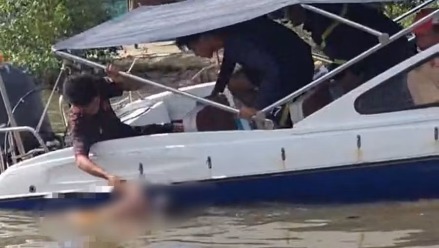 Lực lượng chức năng tìm thấy nạn nhân.
