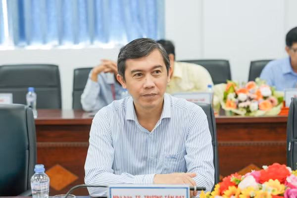 TS Trương Tấn Đạt, Bí thư Đảng ủy, Hiệu trưởng Trường ĐH Đồng Tháp. Ảnh: Thiên Tân.