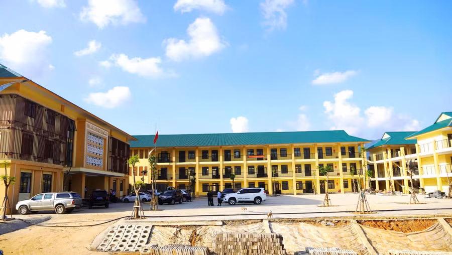 Những ngôi trường đang dần hoàn thiện những hạng mục cuối cùng để đưa vào sử dụng.