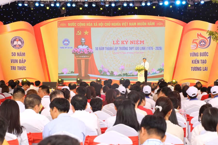 Trường THPT Gio Linh (Quảng Trị) tổ chức Lễ kỷ niệm 50 năm thành lập.