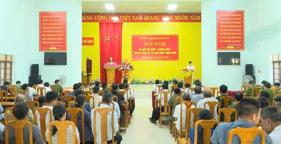 Xã Bố Trạch tập trung kết nối việc làm, vốn, giúp người chấp hành xong án phạt tù ổn định cuộc sống. Ảnh: Hà Vy - Đức Hải
