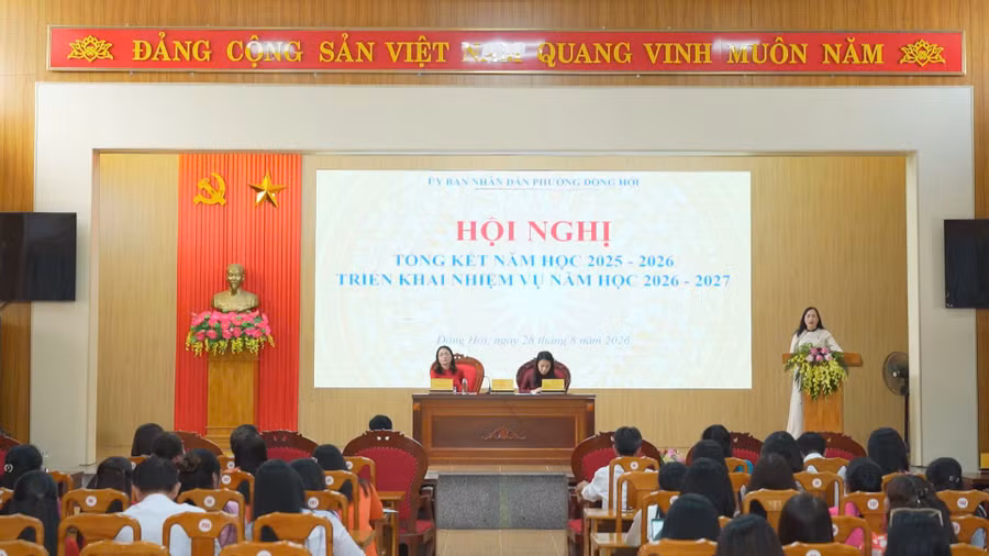 Giáo dục phường Đồng Hới khép lại năm học với nhiều kết quả nổi bật. Ảnh: Lê Cúc