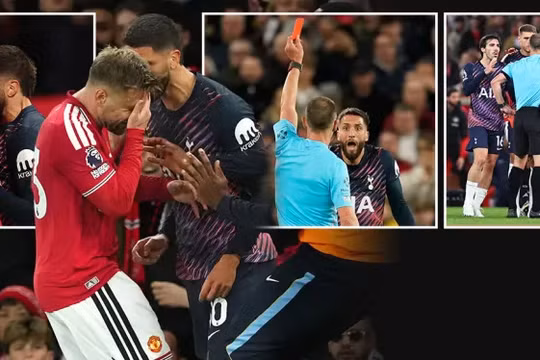 Cận cảnh màn xô xát dữ dội trận Man Utd - Tottenham