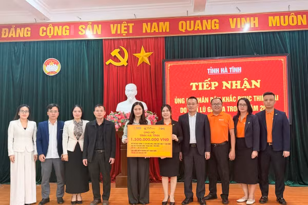 Hà Tĩnh tiếp nhận 1,5 tỷ đồng hỗ trợ khắc phục hậu quả thiên tai