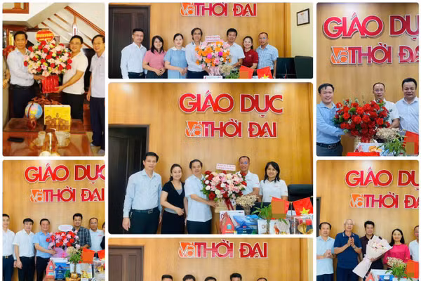 Những tình cảm trân quý của các cơ quan, đơn vị dành cho tập thể những người làm Báo Giáo dục và Thời đại thuộc Văn phòng đại diện Bắc Trung Bộ nhân dịp 21/6.