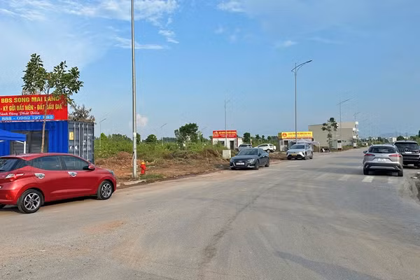 Một góc khu đất đưa ra đấu giá.