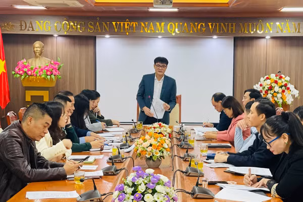 Ông Nguyễn Văn Ảnh, Phó Giám đốc Sở Văn hóa, Thể thao và Du lịch Bắc Ninh chủ trì hội nghị.