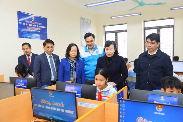 Công trình góp phần hỗ trợ, nâng cao năng lực số cho học sinh.