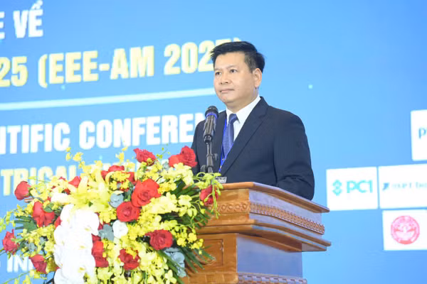 PGS.TS Đinh Văn Châu – Hiệu trưởng Trường Đại học Điện lực khai mạc Hội thảo. 