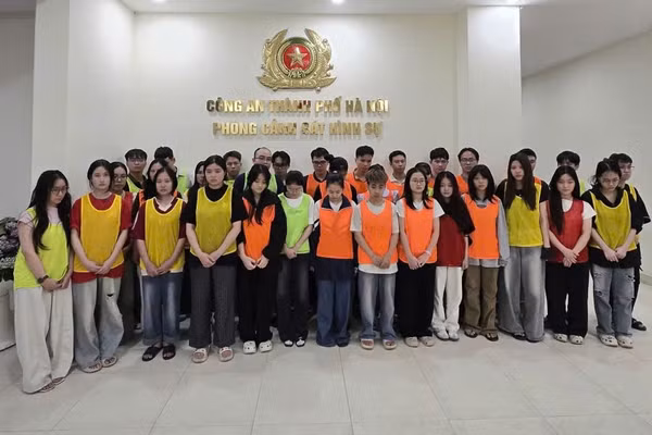 Các đối tượng trong vụ án (Ảnh: Công an Hà Nội).