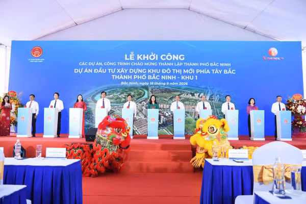Vinhomes King Park ở Bắc Ninh được khởi công.