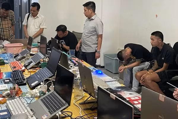 Sào huyệt băng nhóm tội phạm khi Ban chuyên án đột kích. Ảnh: TG