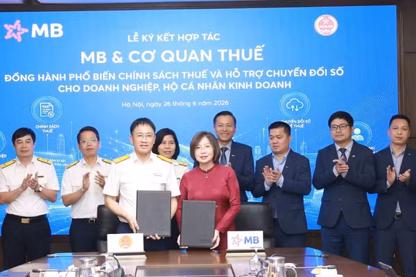 Ngân hàng TMCP Quân đội ký kết hợp tác với Cơ quan Thuế