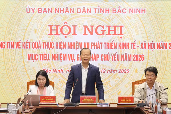 Ông Mai Sơn, Phó Chủ tịch Thường trực UBND tỉnh Bắc Ninh phát biểu.
