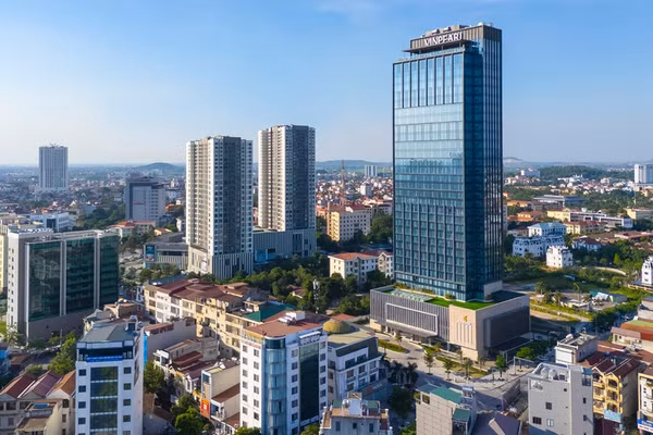 Đô thị phường Kinh Bắc, tỉnh Bắc Ninh khang trang, hiện đại.