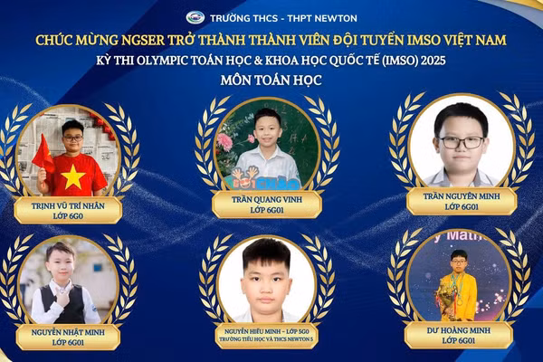 Học sinh Trường Newton.