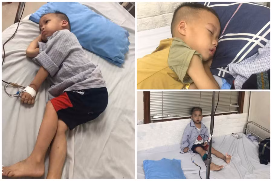 Xót xa hoàn cảnh hai bé song sinh cùng bị mắc bệnh ung thư máu.