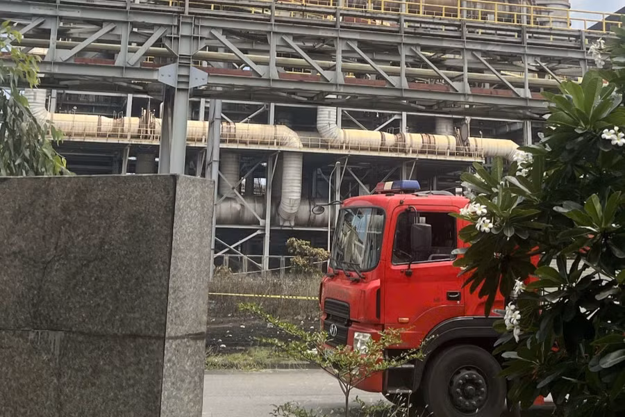 Khu vực xảy ra sự cố.