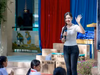 Á hậu Khánh Như khởi động dự án trao máy tính cho trẻ em có hoàn cảnh khó khăn