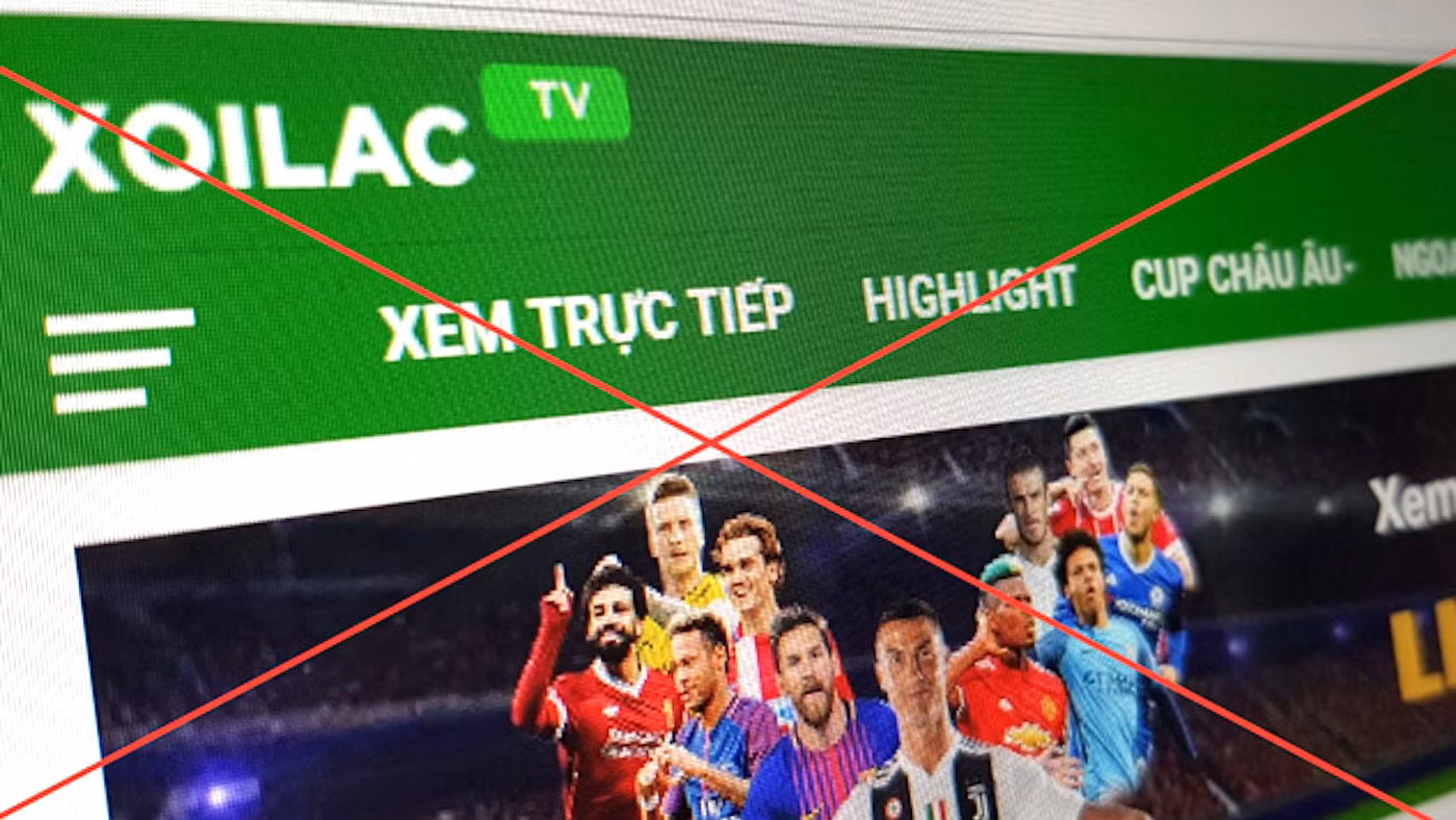 Hệ thống website trái phép ‘Xôi Lạc TV’. Ảnh: TG