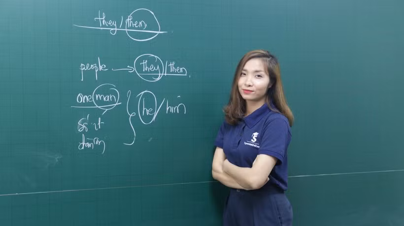 Cô giáo Hoàng Xuân. Ảnh: NVCC.
