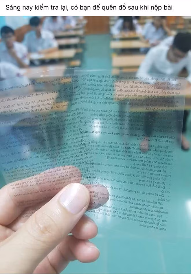 Chiêu quay cóp tinh vi chứng tỏ học sinh có IQ... cao ngất ảnh 1