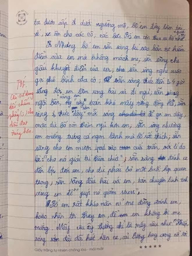 Bài văn tả bố "xấu hết phần thiên hạ" khiến dân mạng vô cùng thích thú ảnh 2