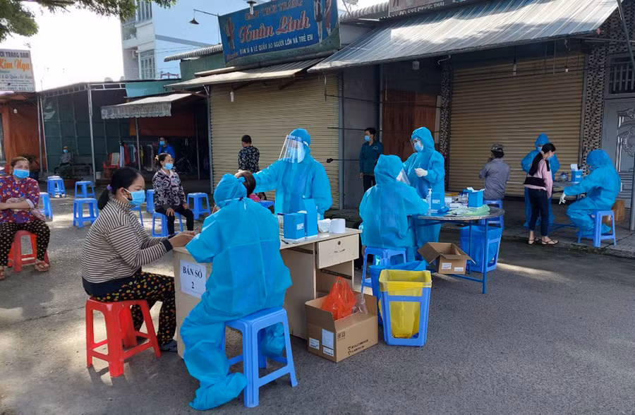 Xét nghiệm Covid-19 tại tỉnh Đồng Nai. (Ảnh: CDC Đồng Nai).