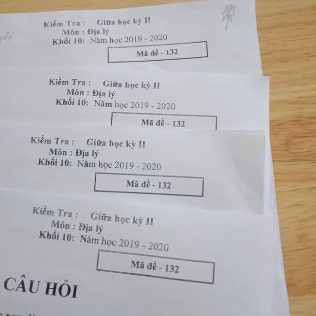 Sự thật cười lăn lóc về mã đề khó đỡ của thầy giáo ảnh 1