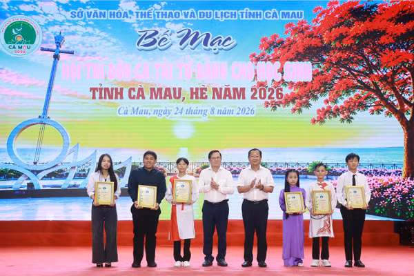 30 tiết mục đạt giải tại Hội thi Đờn ca tài tử dành cho học sinh tỉnh Cà Mau