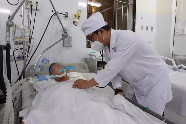 Một trường hợp đang nằm điều trị tại bệnh viện.