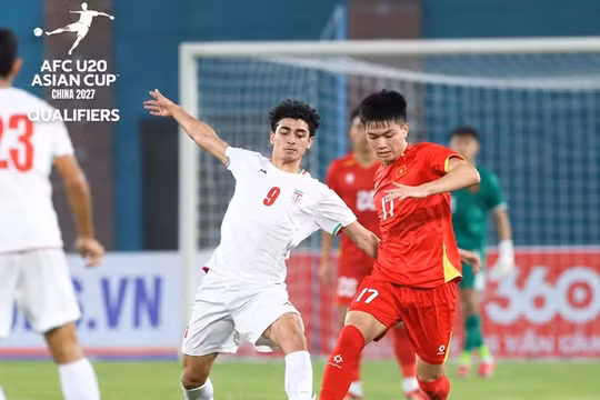U20 Việt Nam nhận thất bại 1-3 trước U20 Iran. Ảnh: Aseanfootball.
