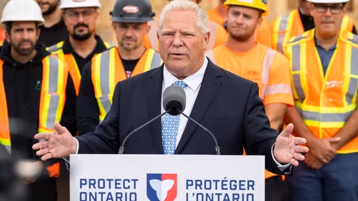 Thủ hiến Ontario Doug Ford của Canada.