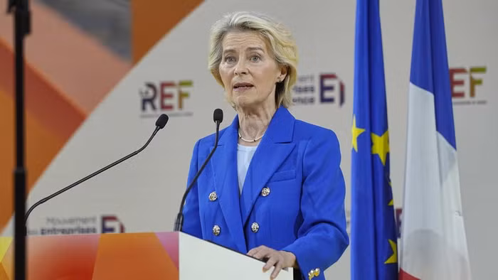 Chủ tịch Ủy ban châu Âu Ursula von der Leyen.
