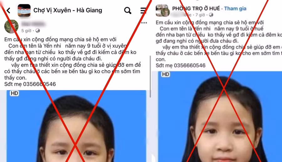 Cùng một hình ảnh những được những kẻ lừa đảo đăng tải ở nhiều nhóm ở các địa phương khác nhau.