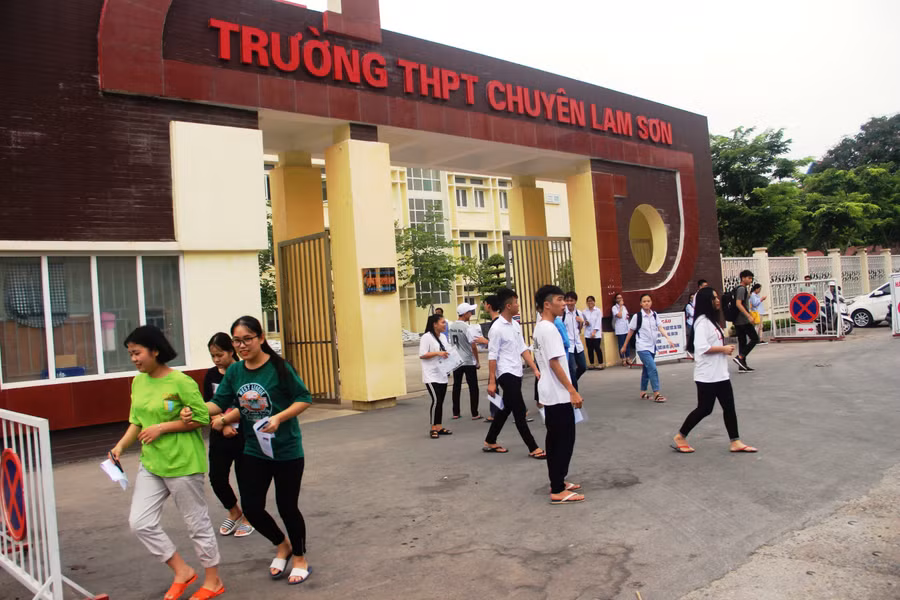 Trường THPT chuyên Lam Sơn (Thanh Hóa). Ảnh: Thế Lượng.