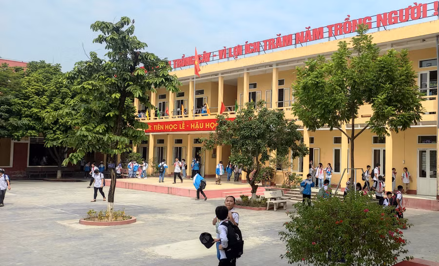 Trường THCS Lý Tự Trọng, thành phố Thanh Hóa. (Ảnh: TL)