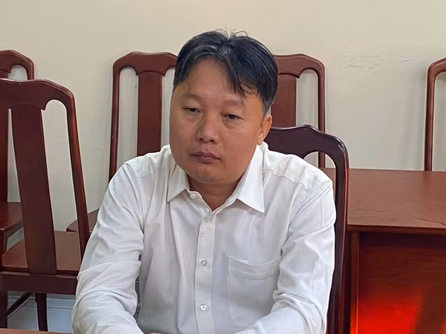 Vũ Xuân Đồng tại Cơ quan CSĐT. (Ảnh: Công an TPHCM)