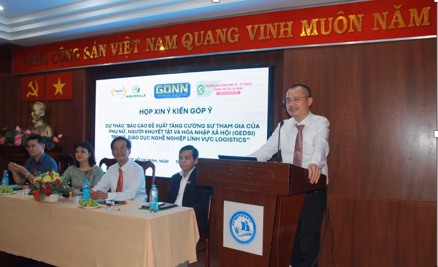 Ông Hoàng Thái Sơn, Trưởng nhóm nghiên cứu GEDSI. Ảnh: BTC Ông Hoàng Thái Sơn, Trưởng nhóm nghiên cứu GEDSI. Ảnh: BTC